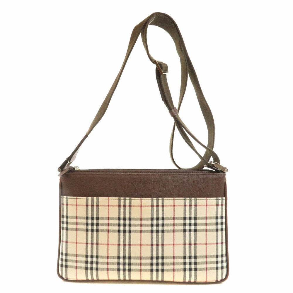 Burberry Nova Check Shoulder Bag Canvas Leather - Picture 11 of 11